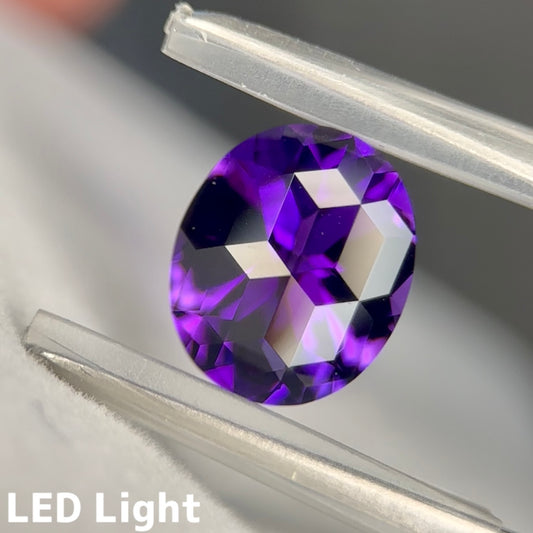 お客さま専用【交渉アリ🦐】アメジスト 2.03ct キューブカット★19ZBご利用価格