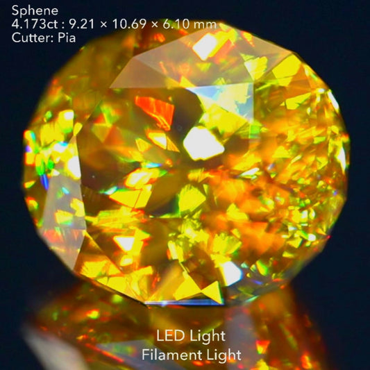 【SOLD OUT】パーフェクトスフェーン4.173ct💎ピアッちゃん作品✨