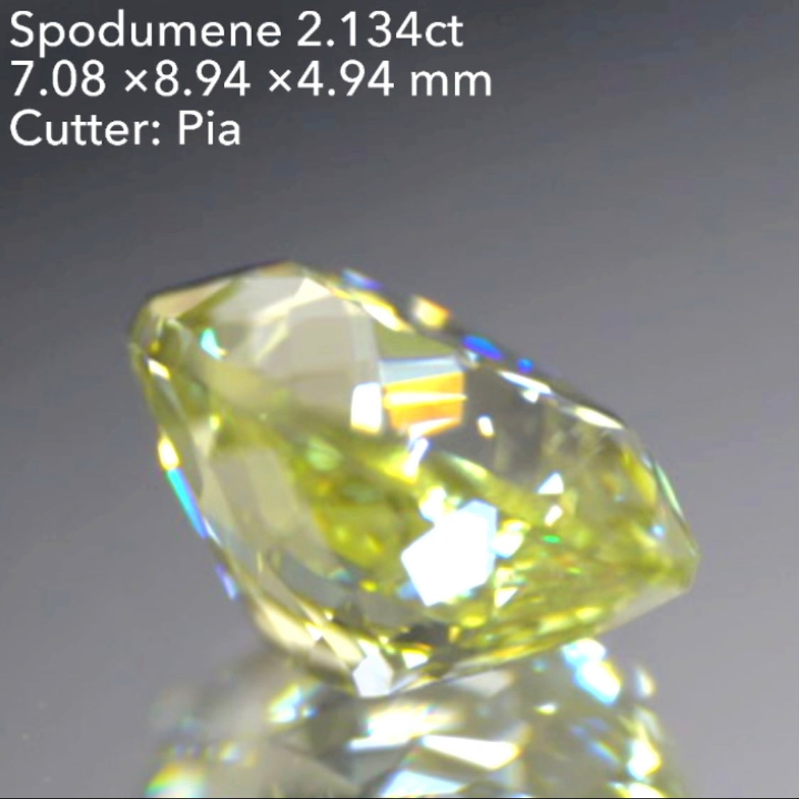 超キラキラ✨イエロースポジューメン《トリフェーン》2.134ct💎ピアッちゃん作品👍