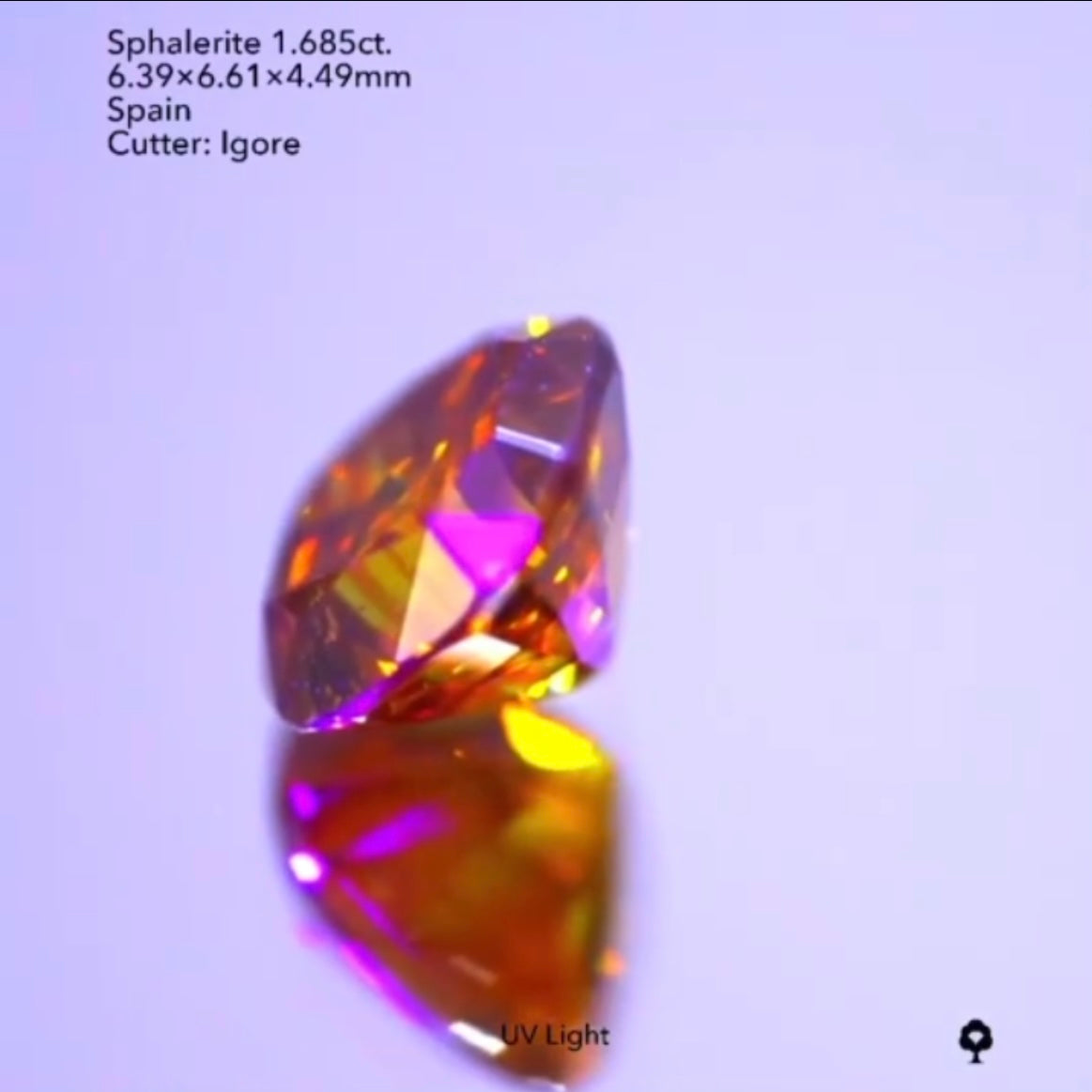 しま模様がステキ🔥スファレライト1.685ct./イガちゃん作品