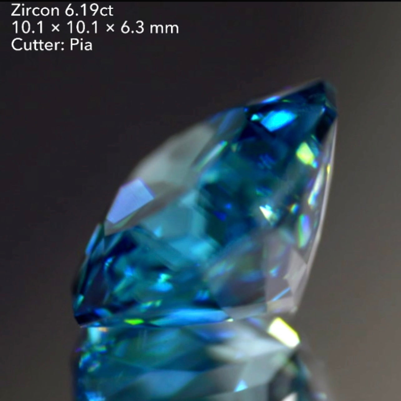 魅力ポイント満載👌大粒ブルージルコン6.19ct💎✨ピアッちゃん作品👍