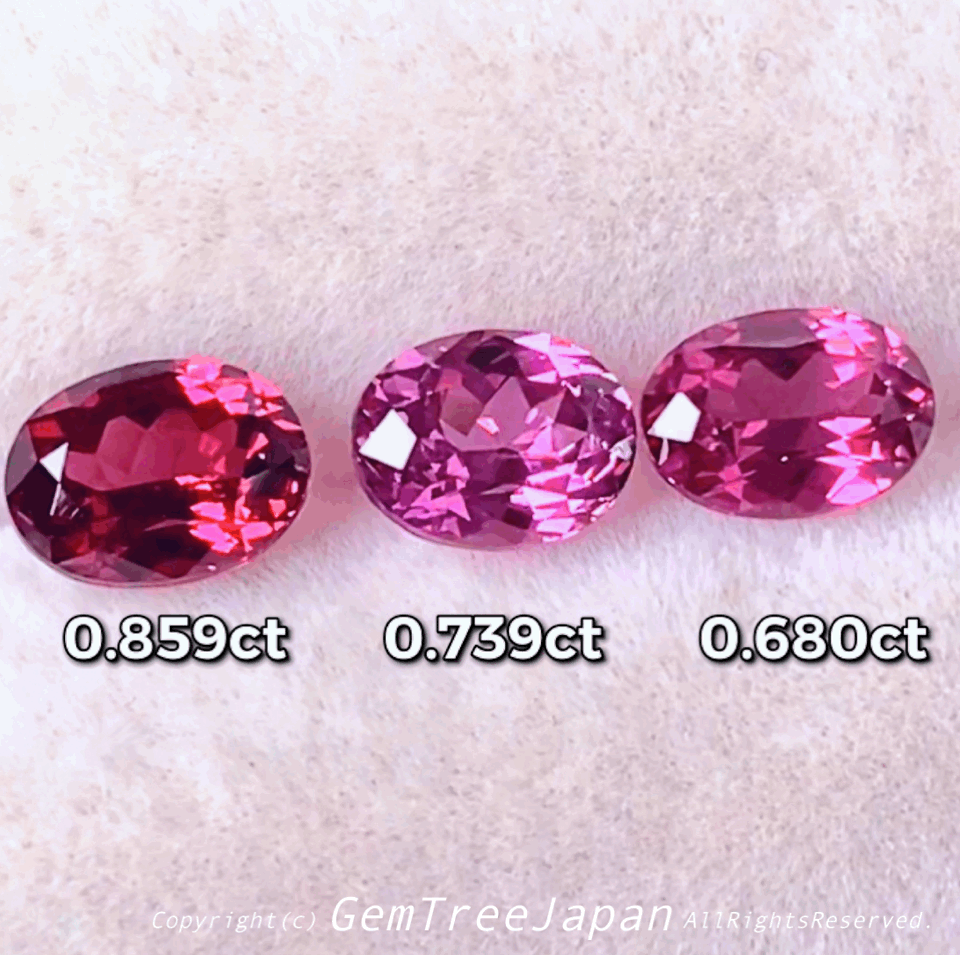 続いても『GTQ MAX』👍ピアッちゃん作品初披露😉美しい3色ガーネットセット計2.278ct✨💎
