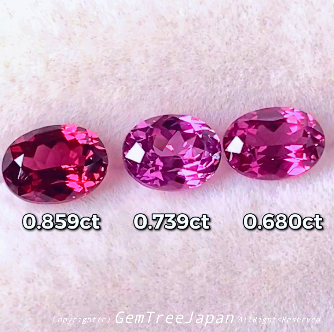 続いても『GTQ MAX』👍ピアッちゃん作品初披露😉美しい3色ガーネットセット計2.278ct✨💎