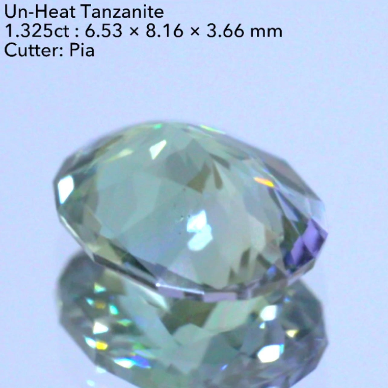 大きい面に広がる“美色グリーン”と“うるうる感”✨👍非加熱ゾイサイト(タンザナイト)1.325ct💎ピアッちゃん作品✨今なら『クーポン or ZB』のご利用もOK❗️