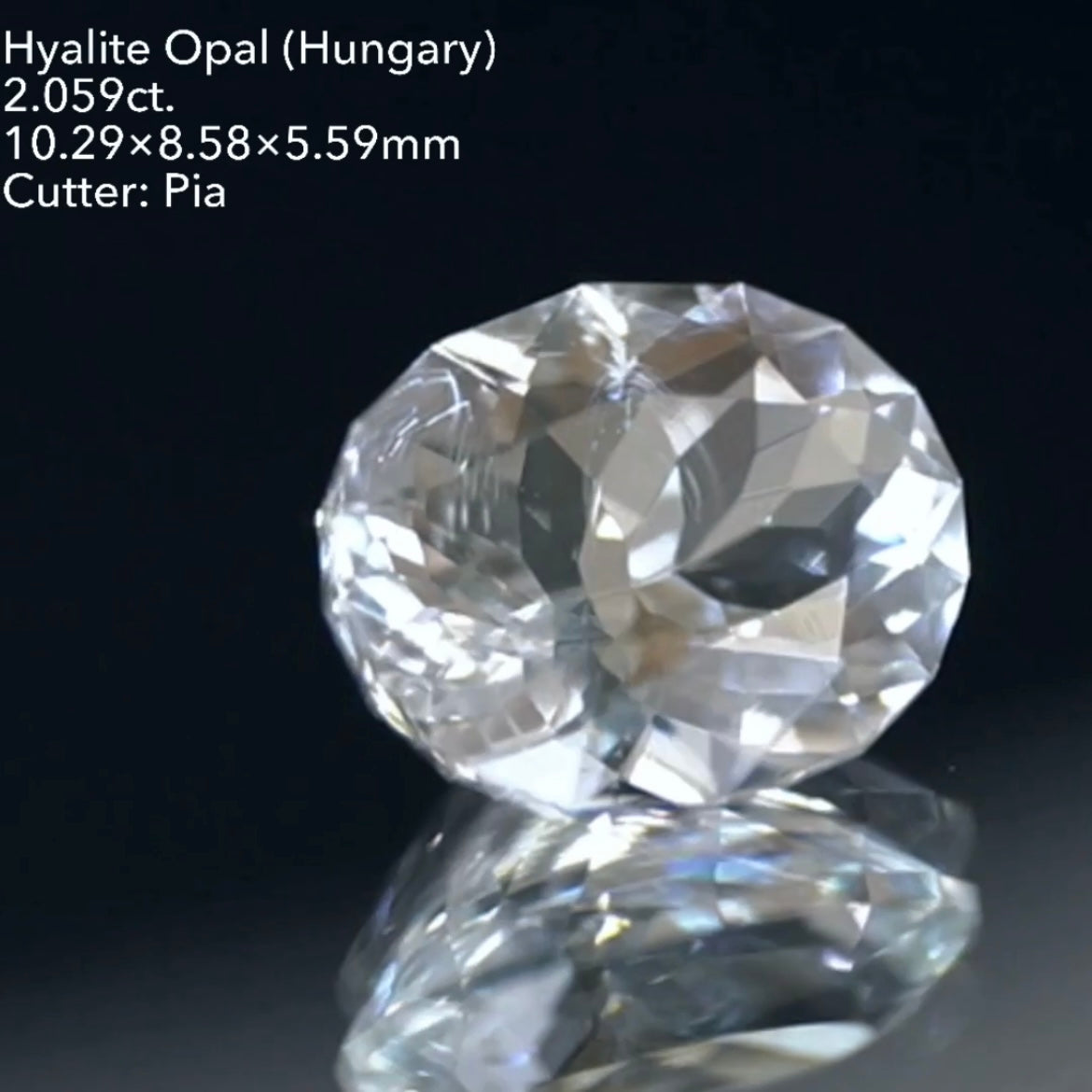 【ZB無制限】オーバル★まさかの2ct!ハンガリー産ハイアライトオパール 2.059ct ★