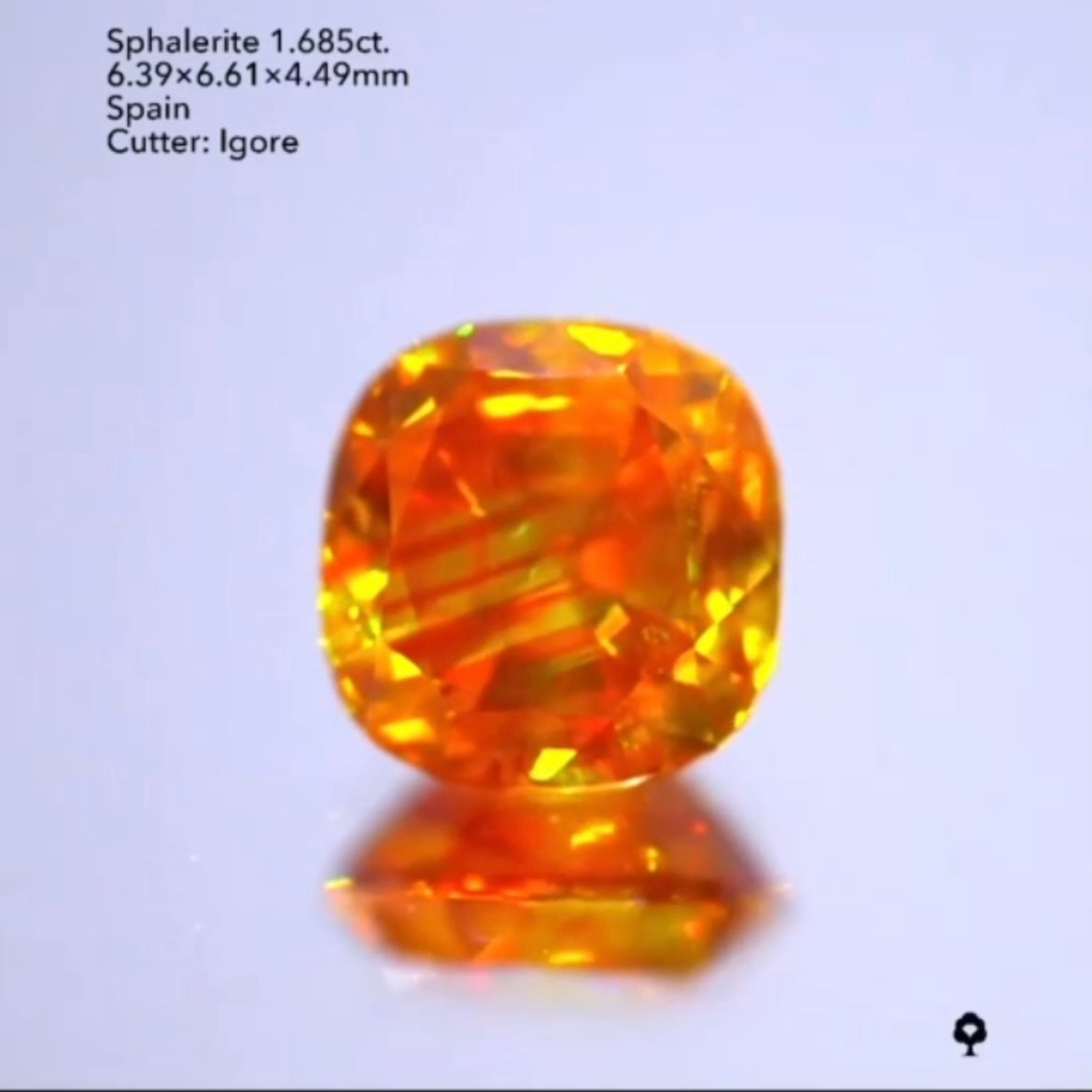しま模様がステキ🔥スファレライト1.685ct./イガちゃん作品