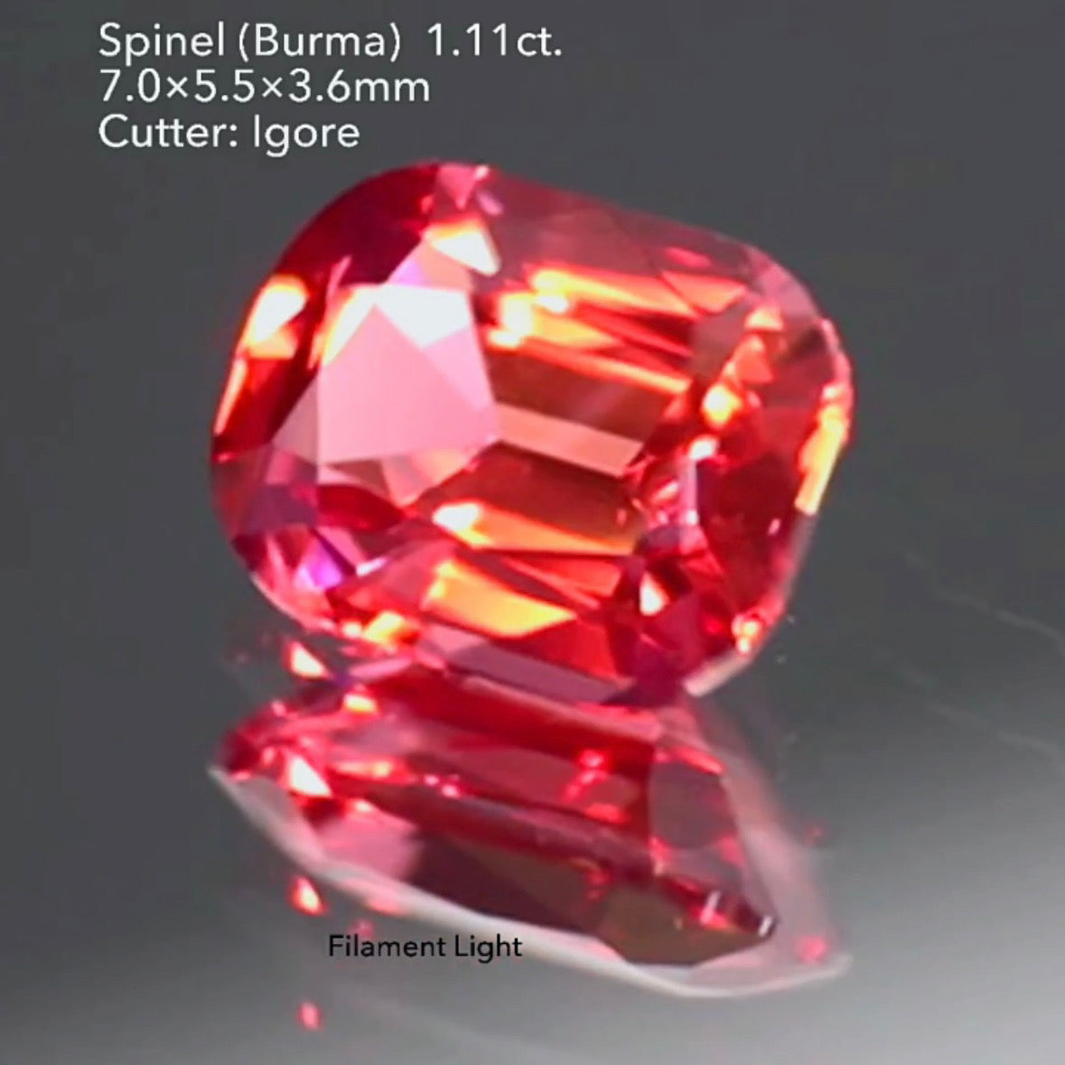 超美色✨可愛さと上品さのバランスが絶妙な🍓ネオンベリー🍓スピネル 1.11ct イガちゃん作品