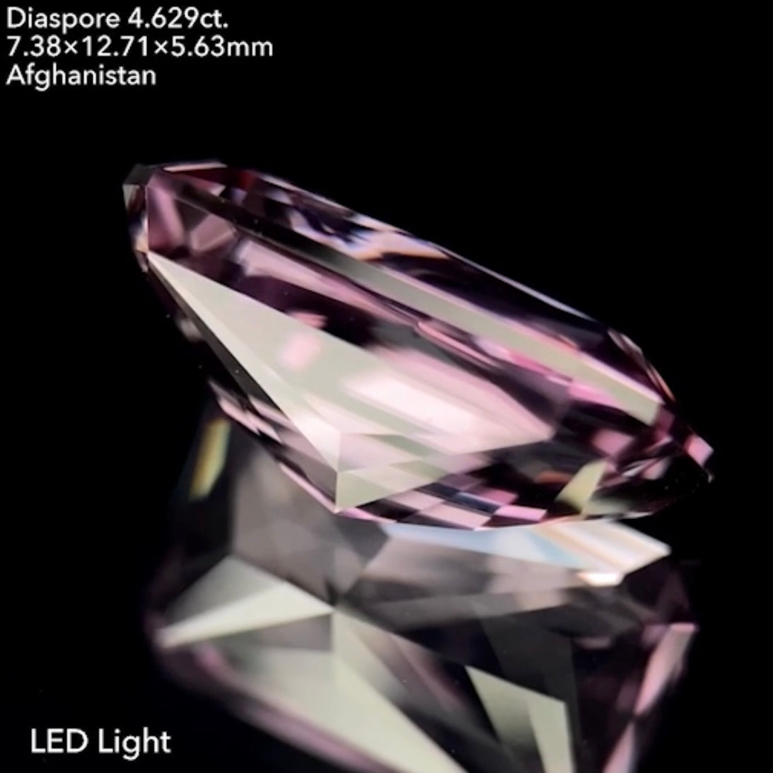 ゲオちゃんのオクタゴンリボンカット!ワンポイントプラスでより洗練された輝き★ダイアスポア4.629ct【カッター当てクイズ作品③】