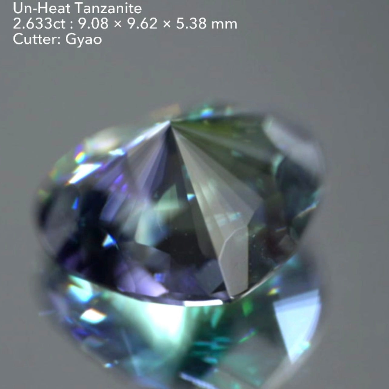 【SOLD OUT】ハートにキューブカットを施した世界に一つの美色非加熱タンザナイト(ゾイサイト)2.633ct💎ゲオちゃん作品🌈こちらはお問合せ一番乗り特価でご紹介です♪