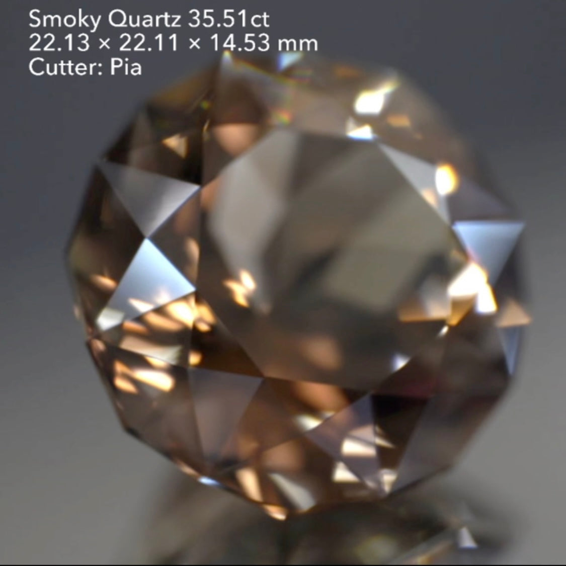 ★ユサシゴロー加入記念★支援ハラキリ1円オークション★ギザギザしたガードルにご注目👍大粒スモーキークォーツ35.51ct✨12/8スタート〜1/8終了🤣 ピアッちゃん作品