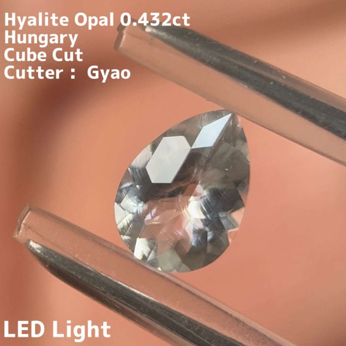ペアシェイプ ★ハンガリー産ハイアライトオパール0.432ct ★