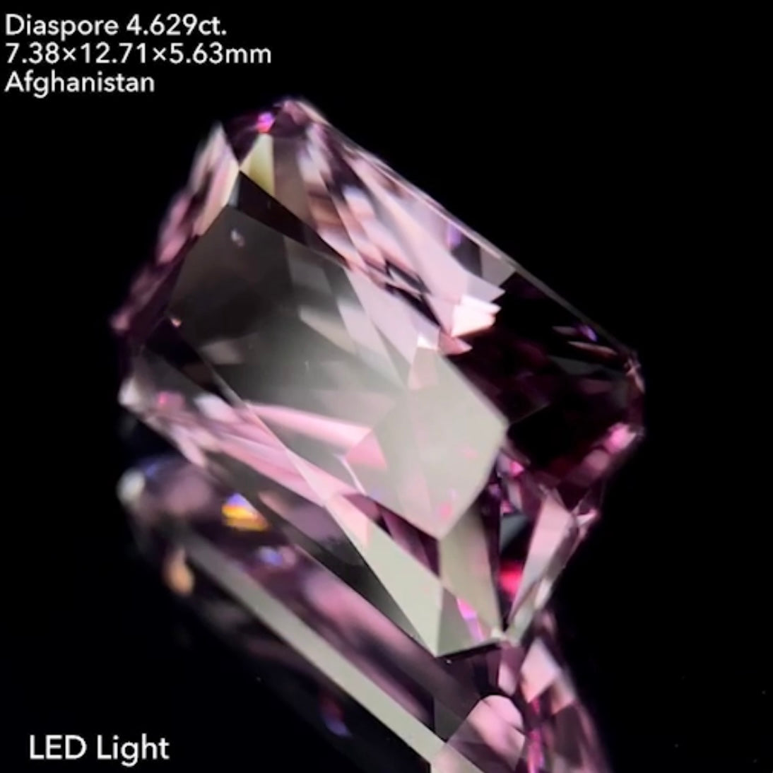 ゲオちゃんのオクタゴンリボンカット!ワンポイントプラスでより洗練された輝き★ダイアスポア4.629ct【カッター当てクイズ作品③】