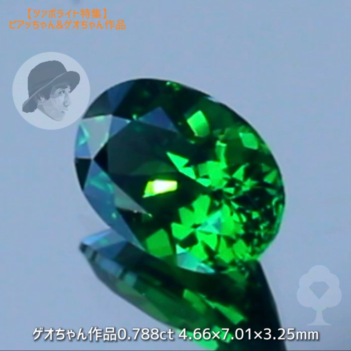 余計な説明不要シリーズ“これぞツァボライト”0.788ct✨ゲオちゃん作品💎
