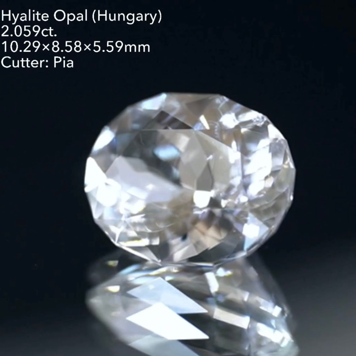 【ZB無制限】オーバル★まさかの2ct!ハンガリー産ハイアライトオパール 2.059ct ★