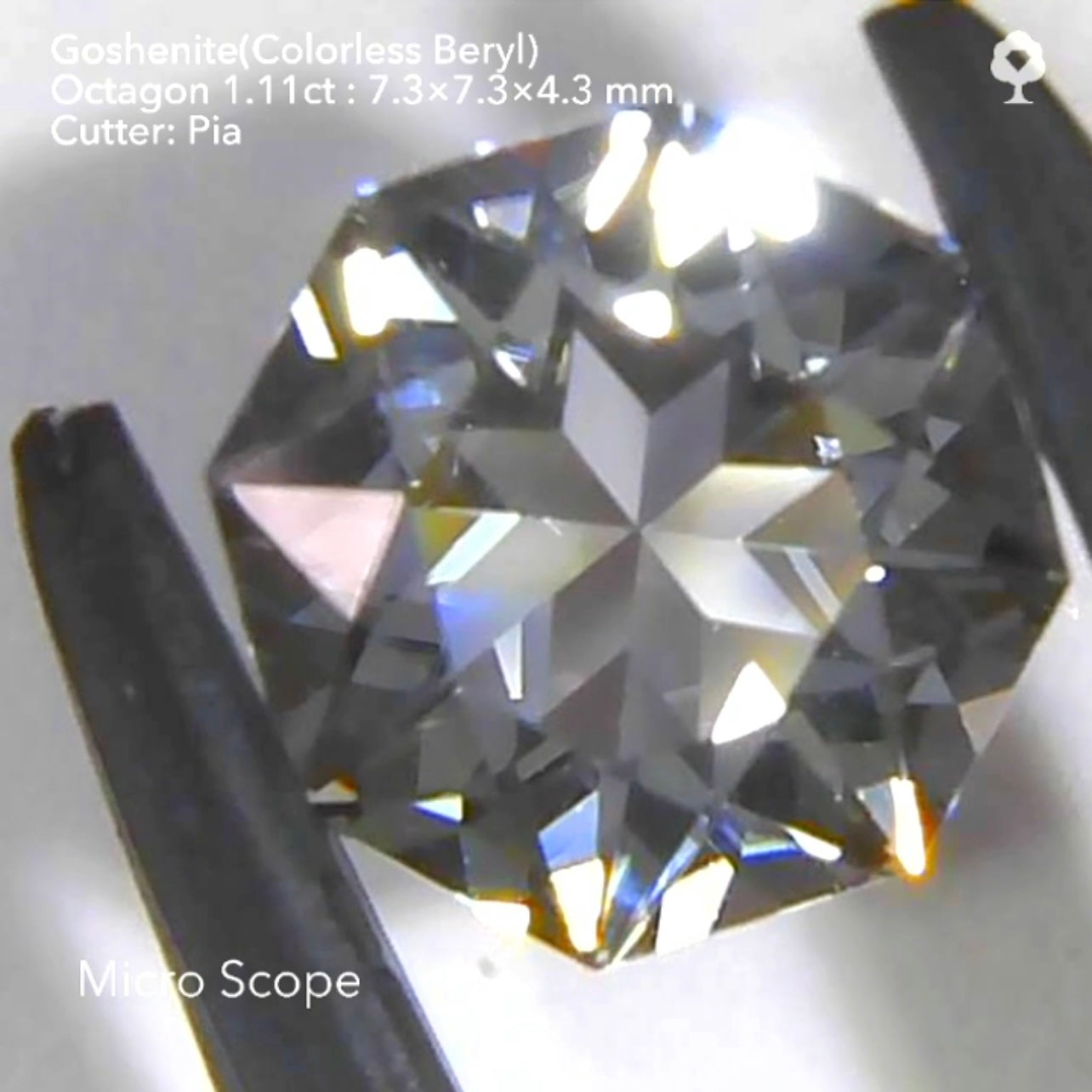 純白で大粒な多角セット✨ゴッシェナイト(カラーレスベリル)3〜10角形💎8個で8.09ct💎12/24スタート〜1/23終了🤣 ピアッちゃん作品