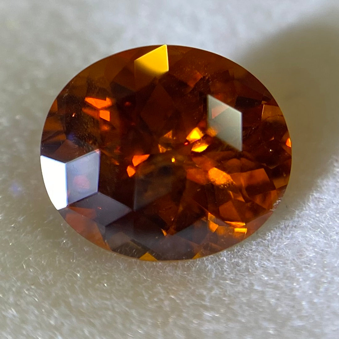 【キューブスター】スペサタイト(タンジェリン)ガーネット 1.21ct✨ゲオちゃん作品