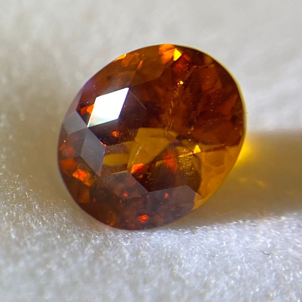【キューブスター】スペサタイト(タンジェリン)ガーネット 1.21ct✨ゲオちゃん作品