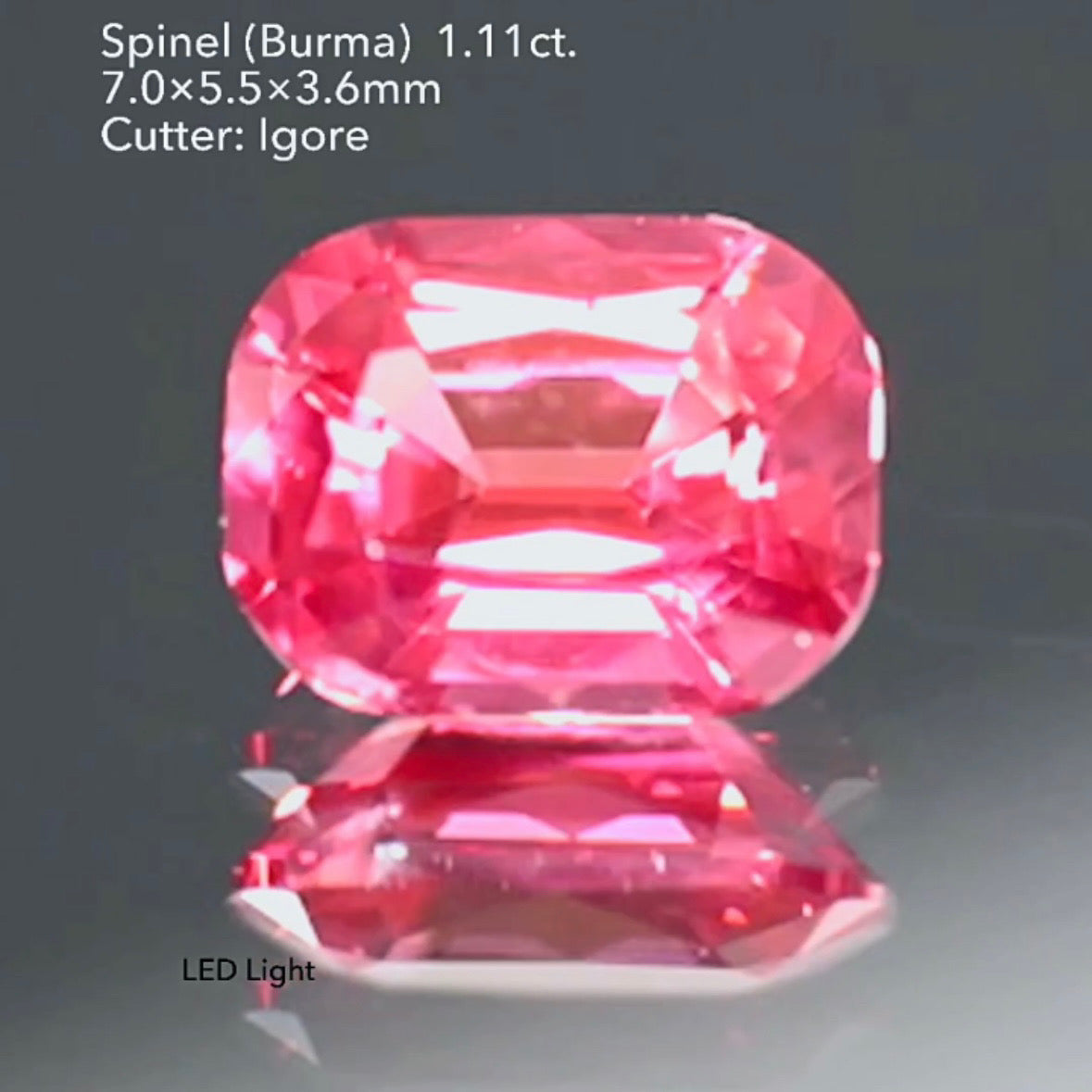 超美色✨可愛さと上品さのバランスが絶妙な🍓ネオンベリー🍓スピネル 1.11ct イガちゃん作品