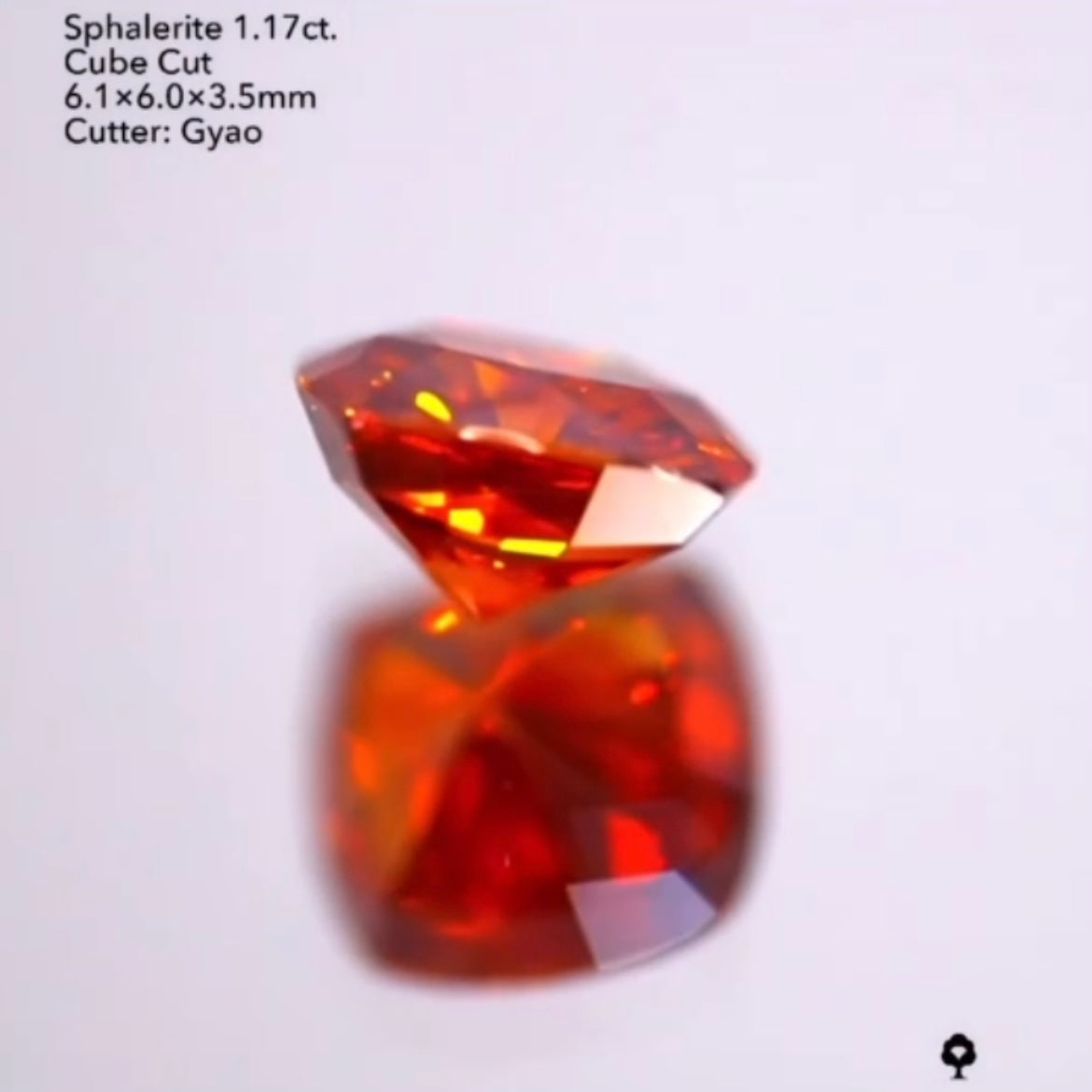 透き通る艶オレンジ🔥スファレライト1.17ct./ゲオちゃん作品