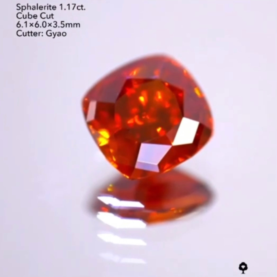 透き通る艶オレンジ🔥スファレライト1.17ct./ゲオちゃん作品