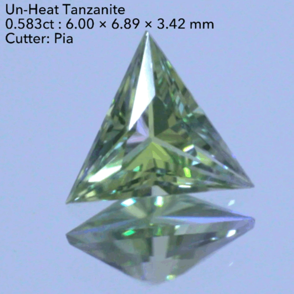 【SOLD OUT】非加熱ゾイサイト(タンザナイト)0.583ct💎ピアッちゃん作品✨