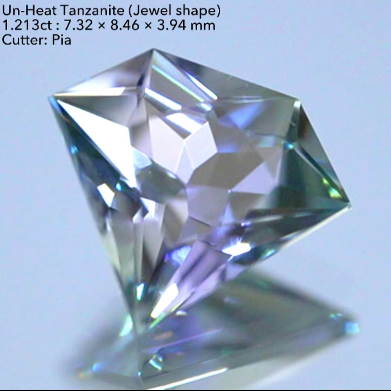 【宝石形】非加熱タンザナイト(ゾイサイト)1.213ct (マンダリンオリエンタル個展開催特別出品)