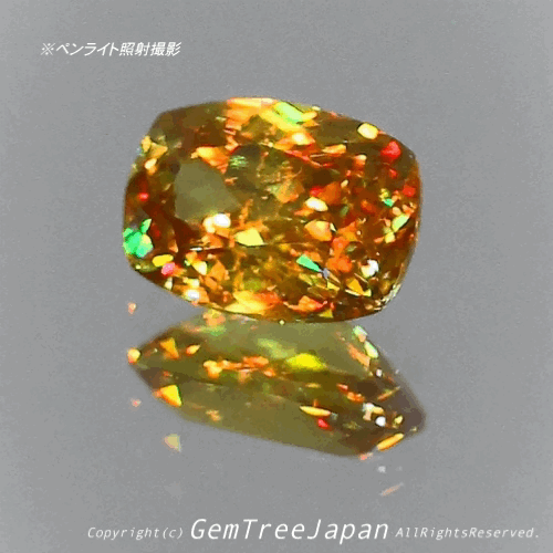 夏休み特価➕今日だけ花火割❗️(5/18)マダガスカル産スフェーン0.42ct✨GemTreeJapan花火大会🎇  ピアっちゃん作品💎