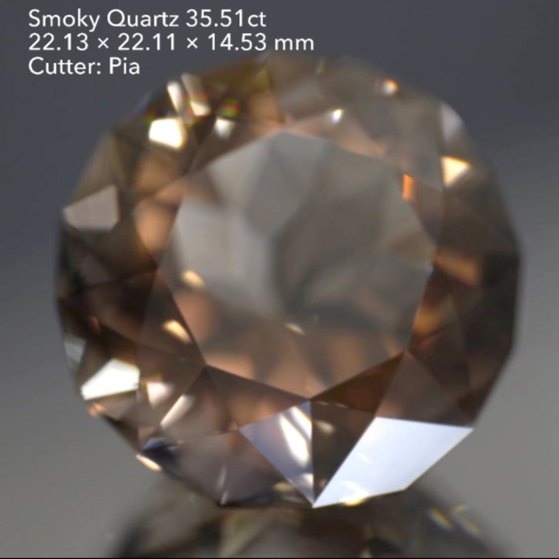 ★ユサシゴロー加入記念★支援ハラキリ1円オークション★ギザギザしたガードルにご注目👍大粒スモーキークォーツ35.51ct✨12/8スタート〜1/8終了🤣 ピアッちゃん作品