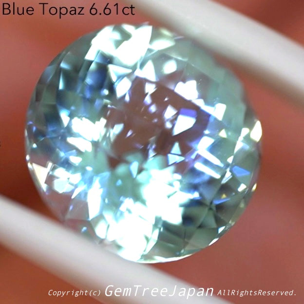すんげえ輝き✨ピアッちゃん作“くらら&ダリア”カット💎ブルートパーズ6.61ct