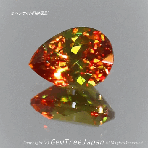 夏休み特価➕今日だけ花火割❗️(6/18)パキスタン産スフェーン0.42ct✨  GemTreeJapan花火大会🎇  ピアっちゃん作品💎