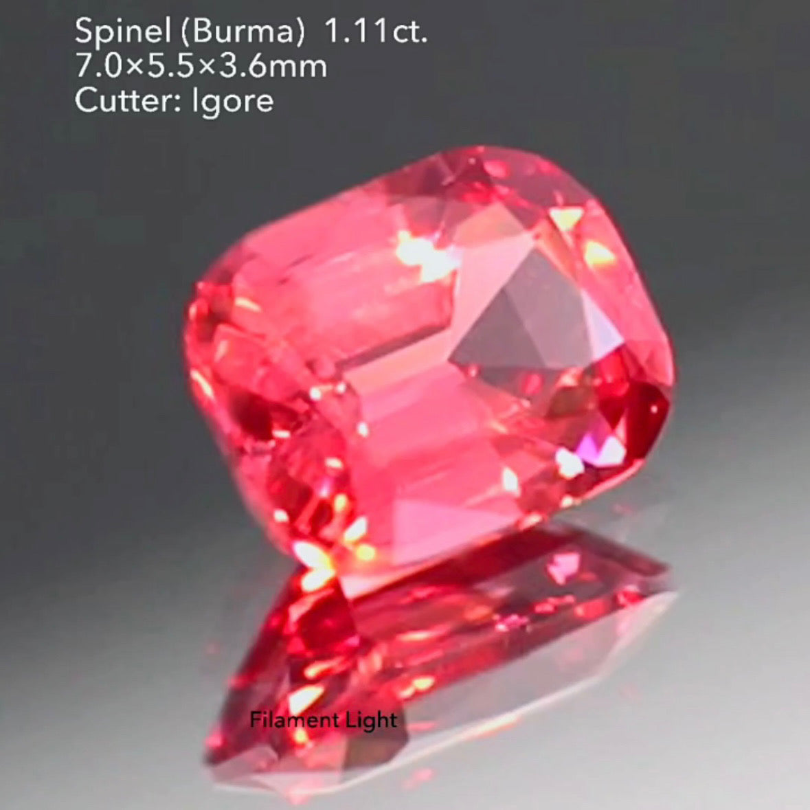 超美色✨可愛さと上品さのバランスが絶妙な🍓ネオンベリー🍓スピネル 1.11ct イガちゃん作品
