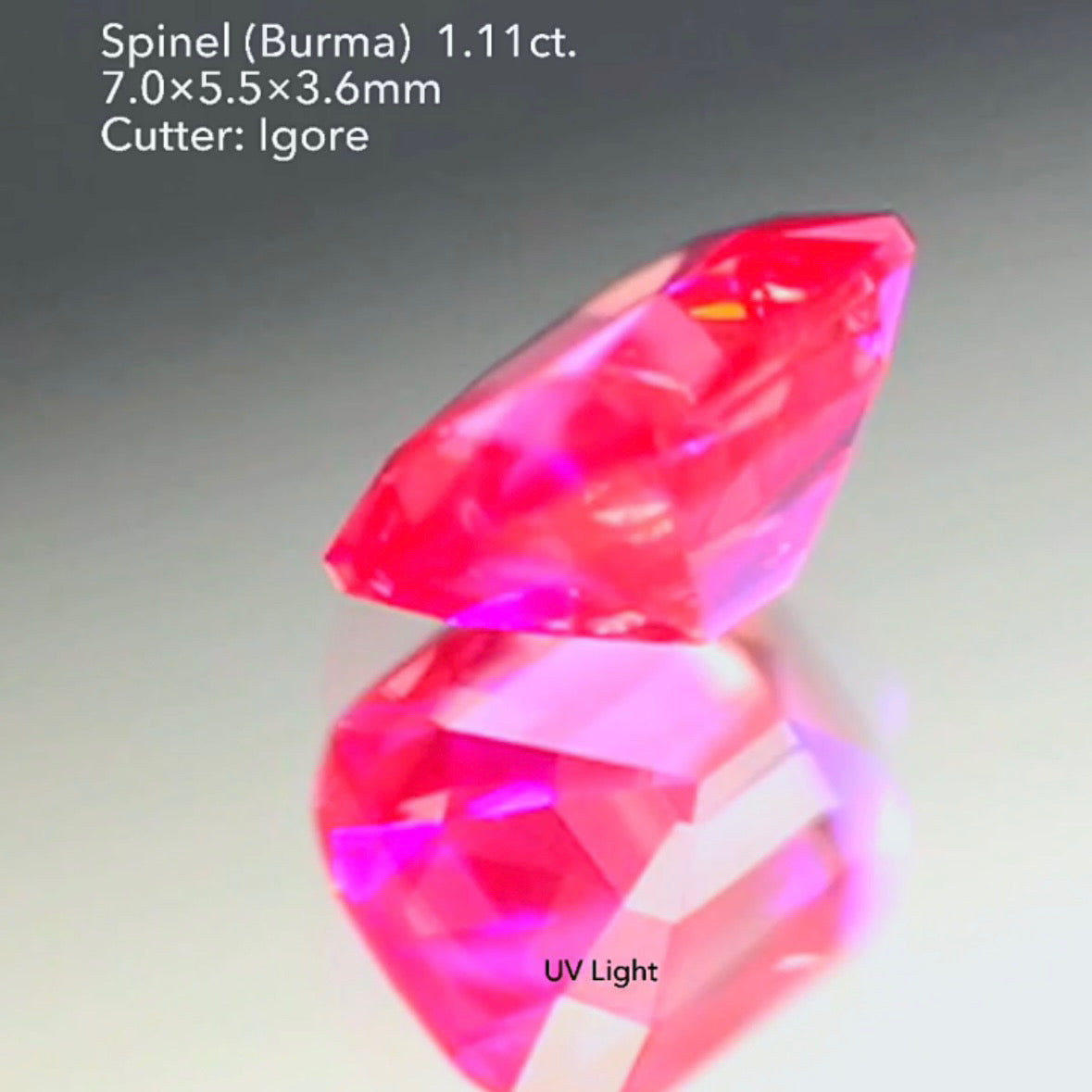 超美色✨可愛さと上品さのバランスが絶妙な🍓ネオンベリー🍓スピネル 1.11ct イガちゃん作品