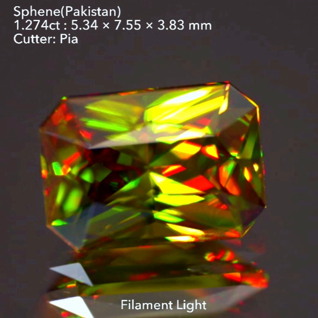 【SOLD OUT】パキスタンスフェーン1.274ct💎ピアッちゃん作品🌈こちらはお問合せ一番乗り特価でご紹介です♪