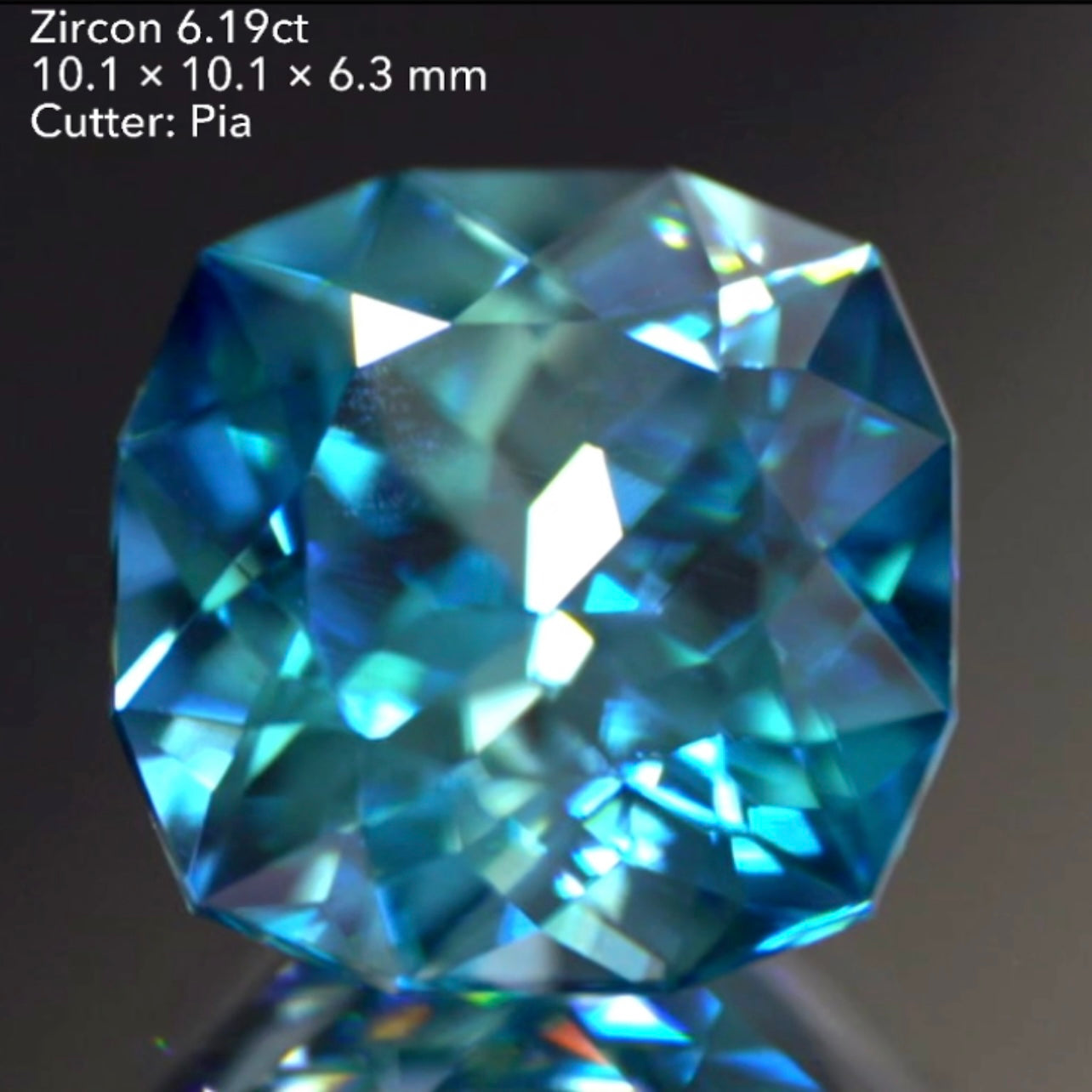 魅力ポイント満載👌大粒ブルージルコン6.19ct💎✨ピアッちゃん作品👍