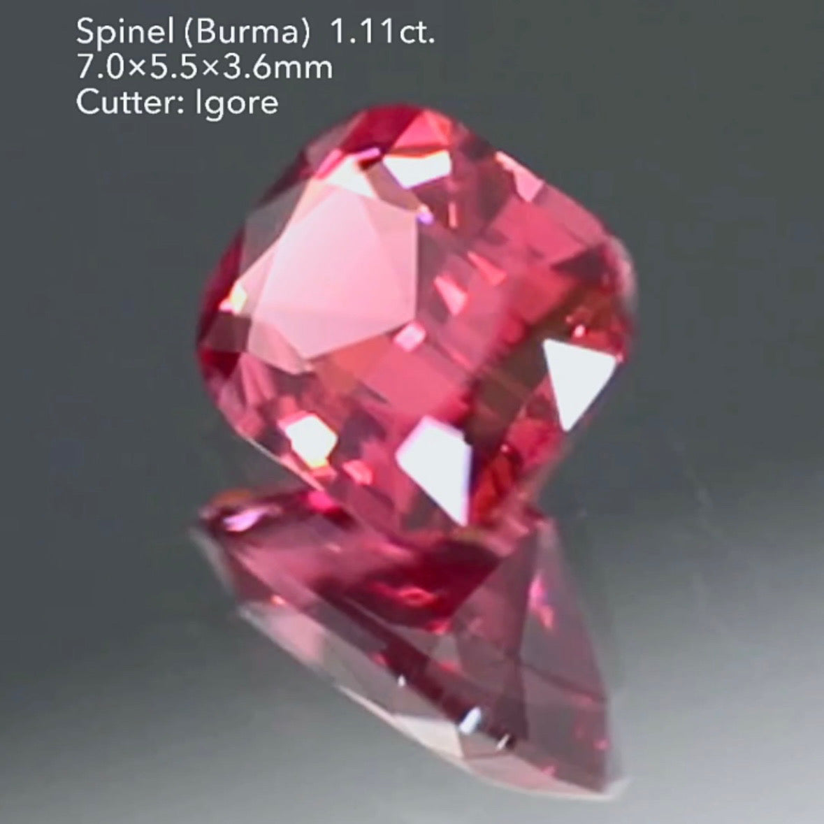超美色✨可愛さと上品さのバランスが絶妙な🍓ネオンベリー🍓スピネル 1.11ct イガちゃん作品