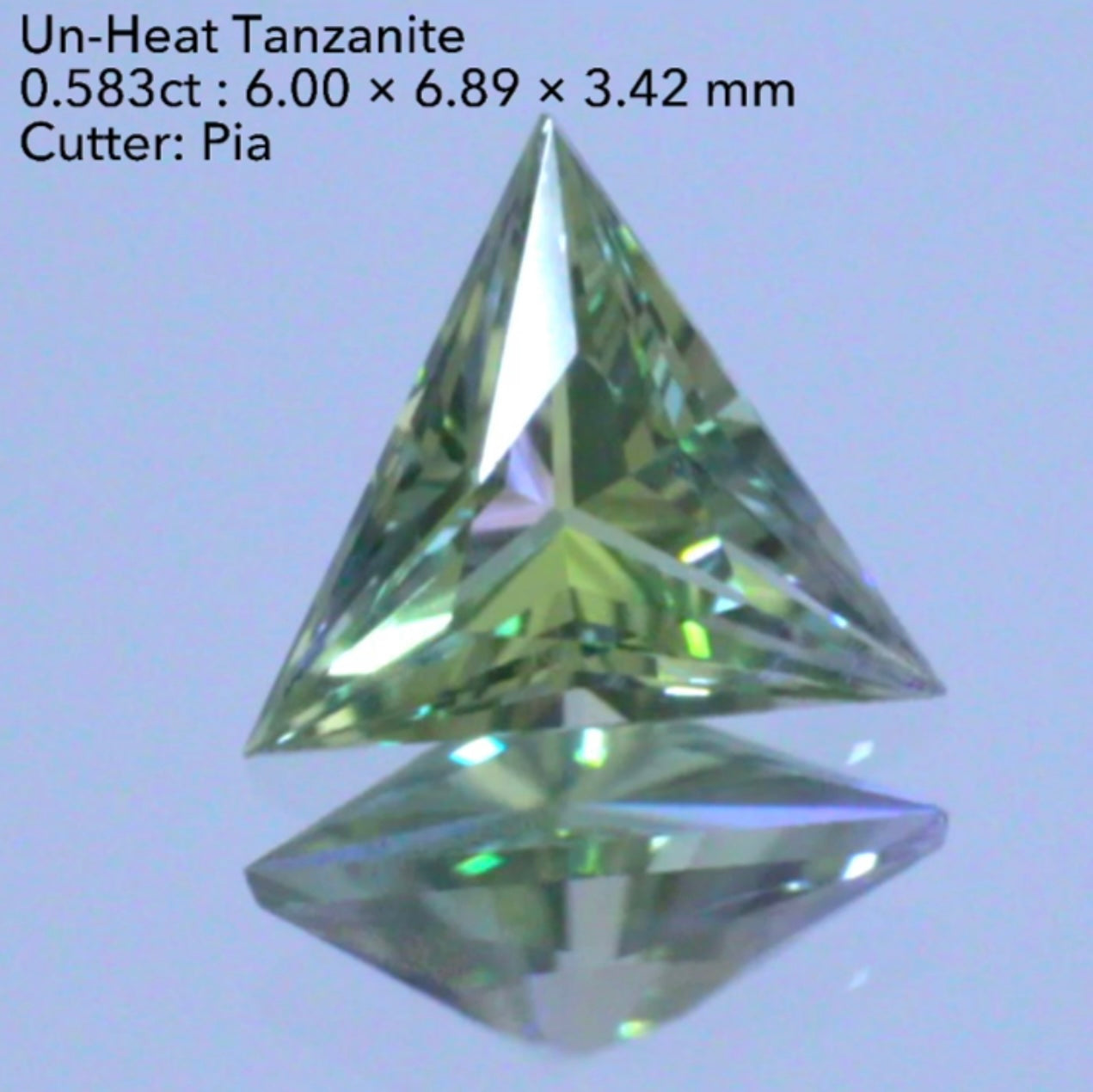 【SOLD OUT】非加熱ゾイサイト(タンザナイト)0.583ct💎ピアッちゃん作品✨