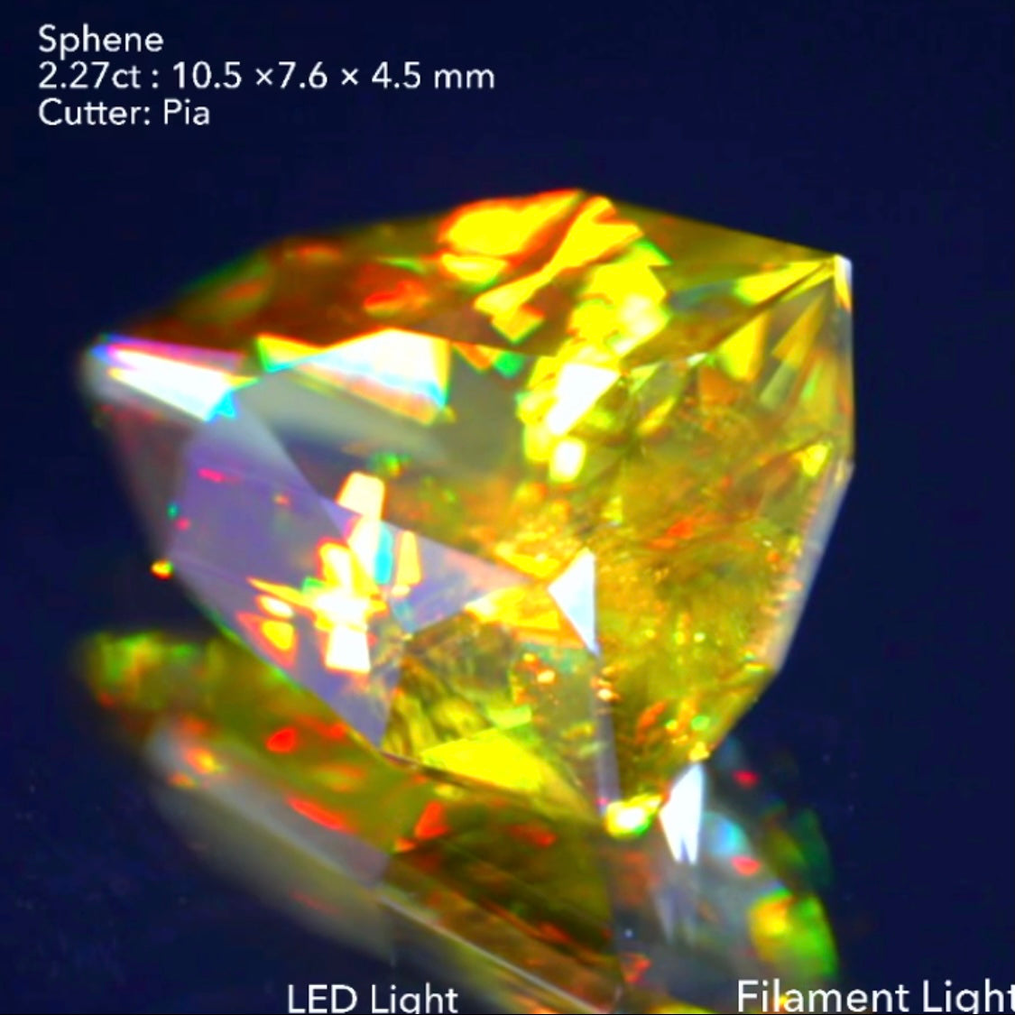 煌めく槍型✨マダガスカル産スフェーン2.27ct💎ピアッちゃん作品