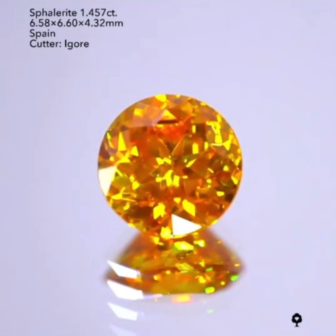 整ったラウンドカットで堂々と輝く🔥スファレライト1.457ct./イガちゃん作品