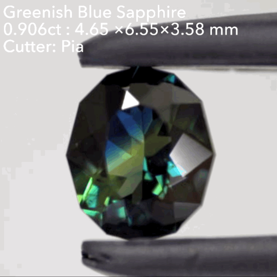 ハッキリ分かれる二つの美色✌️グリニッシュブルーサファイア0.657ct💎ピアッちゃん作品👍ブラックフライデー特価でご紹介です♪