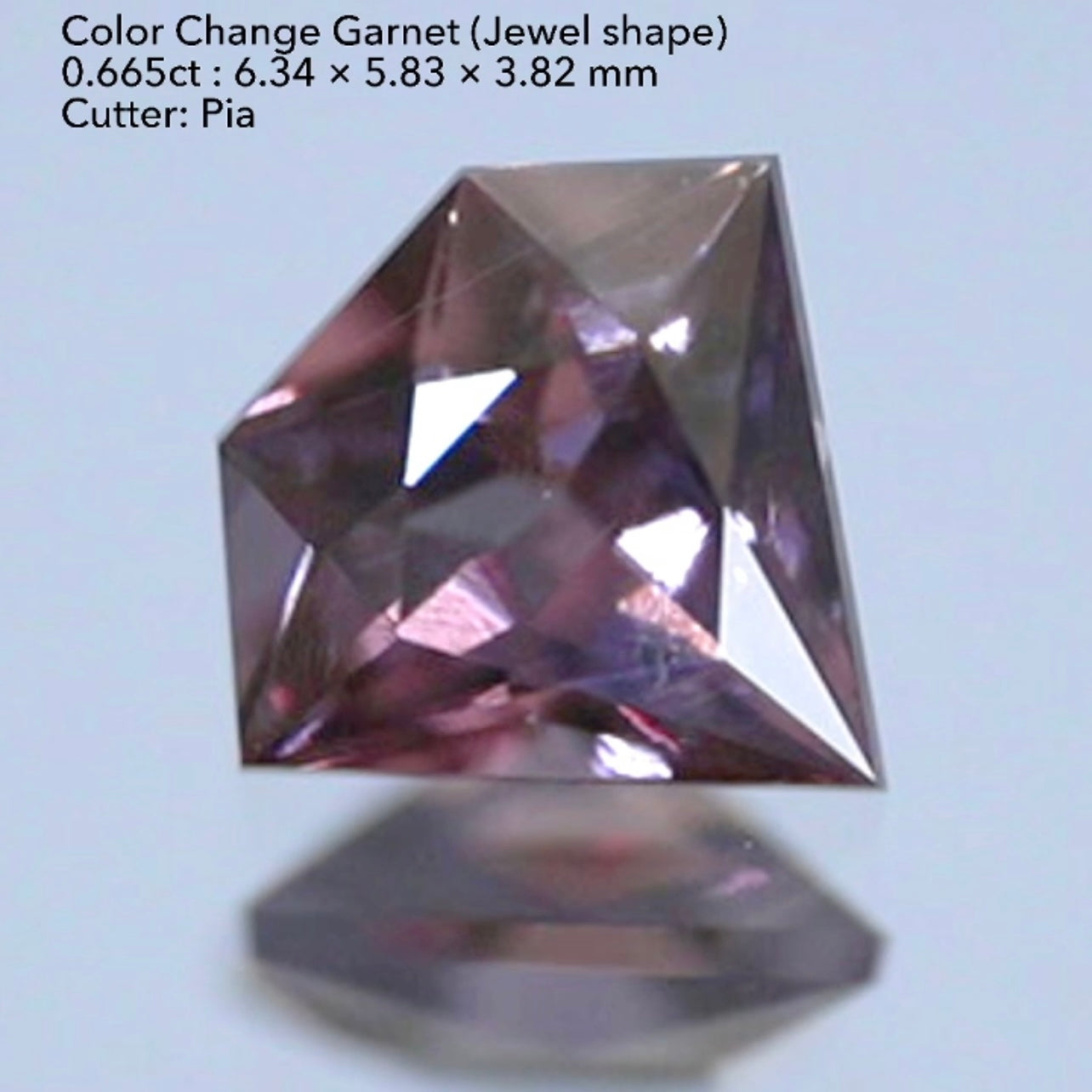 【宝石形】カラーチェンジガーネット0.665ct (マンダリンオリエンタル個展開催特別出品)