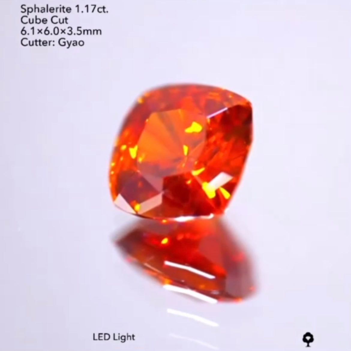 透き通る艶オレンジ🔥スファレライト1.17ct./ゲオちゃん作品