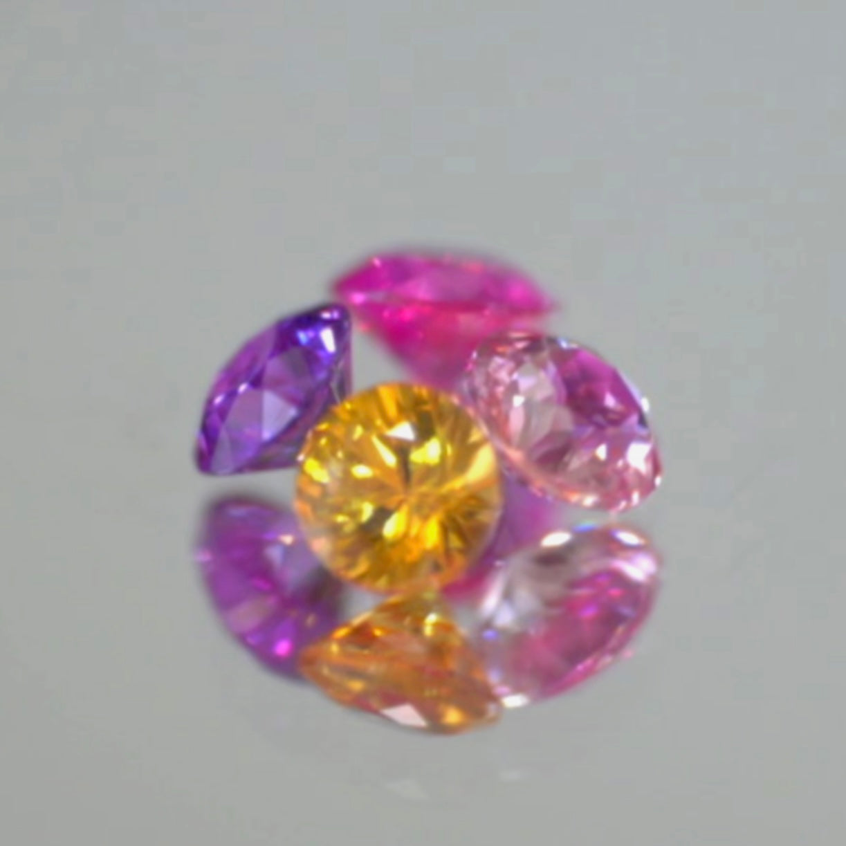 【SOLD OUT】【第2弾 セット1】非加熱パパラまで入った春風カルテット✨4色のコランダムをお楽しみくださいセット計0.296ct💐コチラはお問合せ一番乗り特価でご紹介です♪