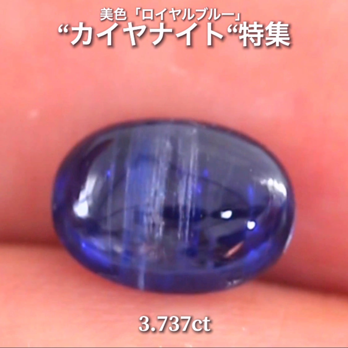 らしさがGood👍3.737ct💎 通称「中川家兄」作品✨ 超美色“ロイヤルブルー”カイヤナイト特集💎