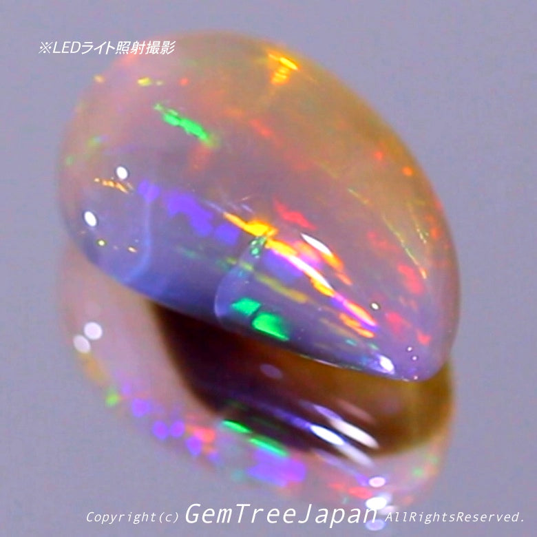 またしてもマンゴー型のキレイな“おもしろ系”エチオピアオパール7.71ct🔮渋い大粒versionです👍