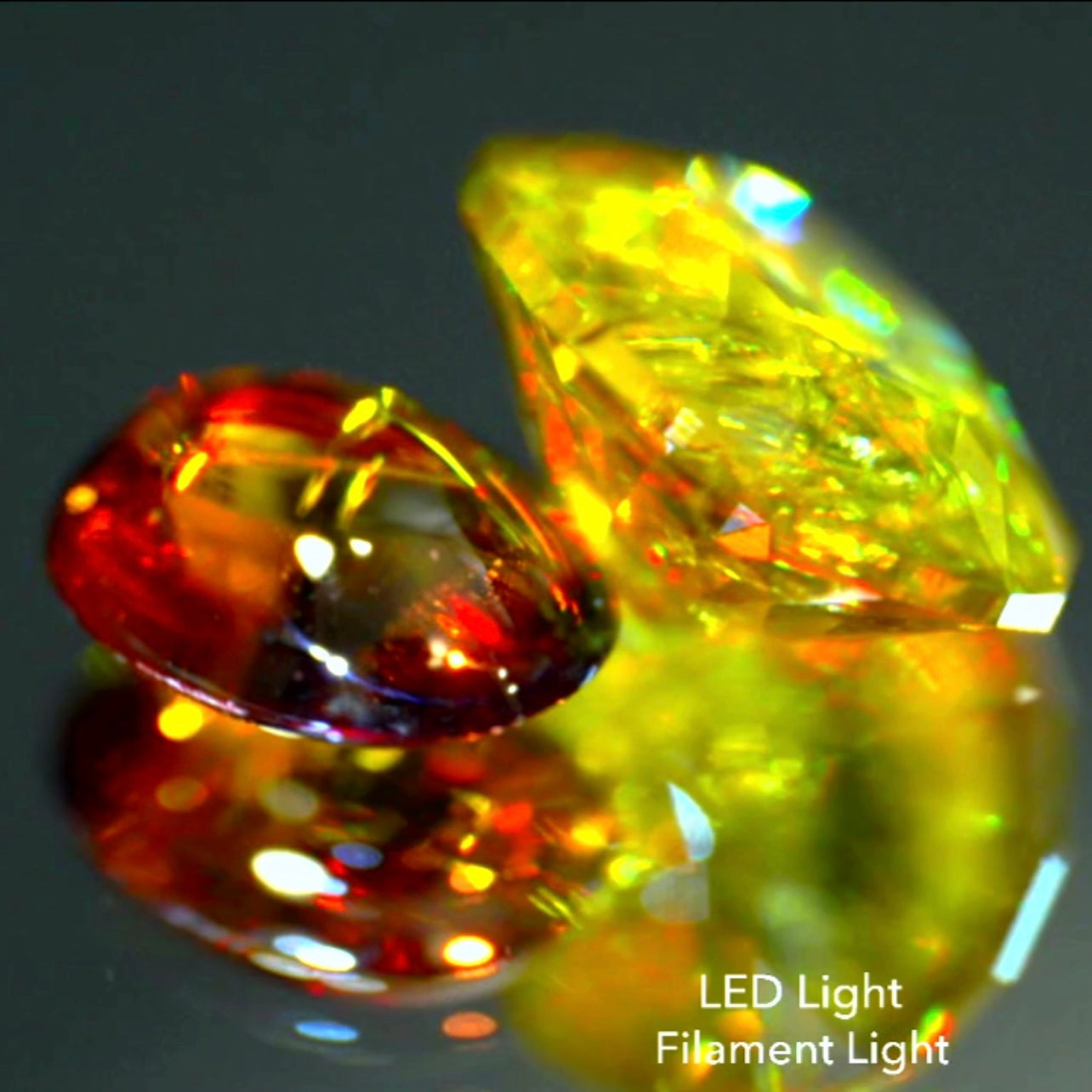 【SOLD OUT】【第2弾 セット11】これもスフェーンならではのキラキラです✨虹インクル2.00ct🌈&ウィスキーカボション0.93ct🥃コチラはお問合せ一番乗り特価でご紹介です♪