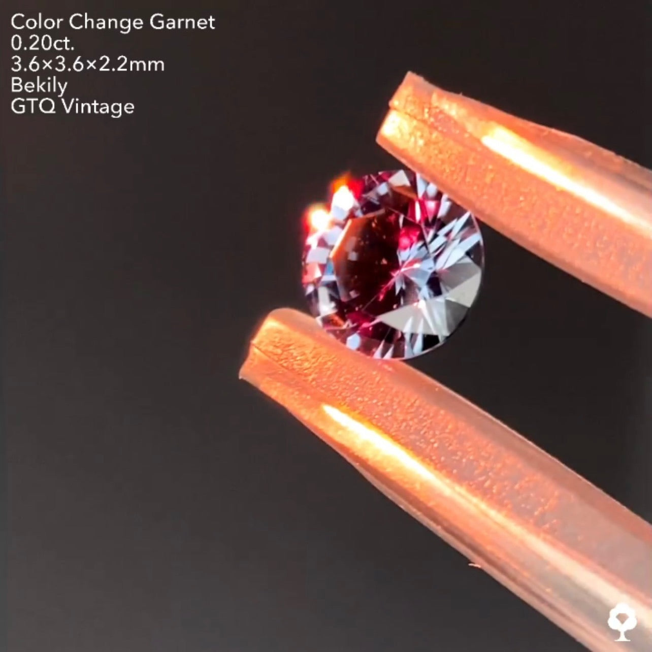No19.🌊良き質🤤ベキリー(カラーチェンジ)ガーネット0.20ct❤️🔥全サイトでイッキに販売スタートLive💎✨❤️🔥🔦