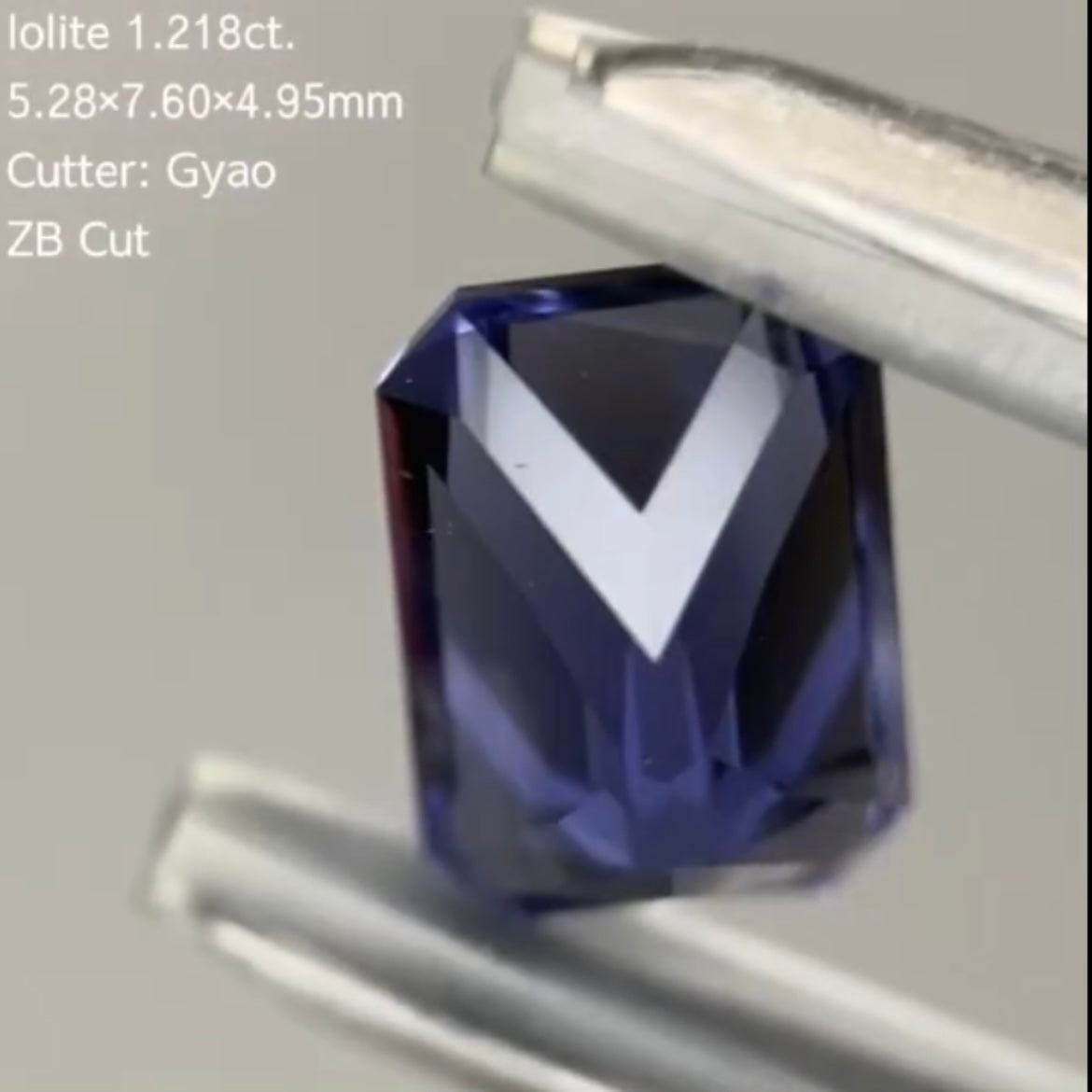 ゲオタイプのZBカット💎アイオライト 1.218ct/ゲオちゃん作品