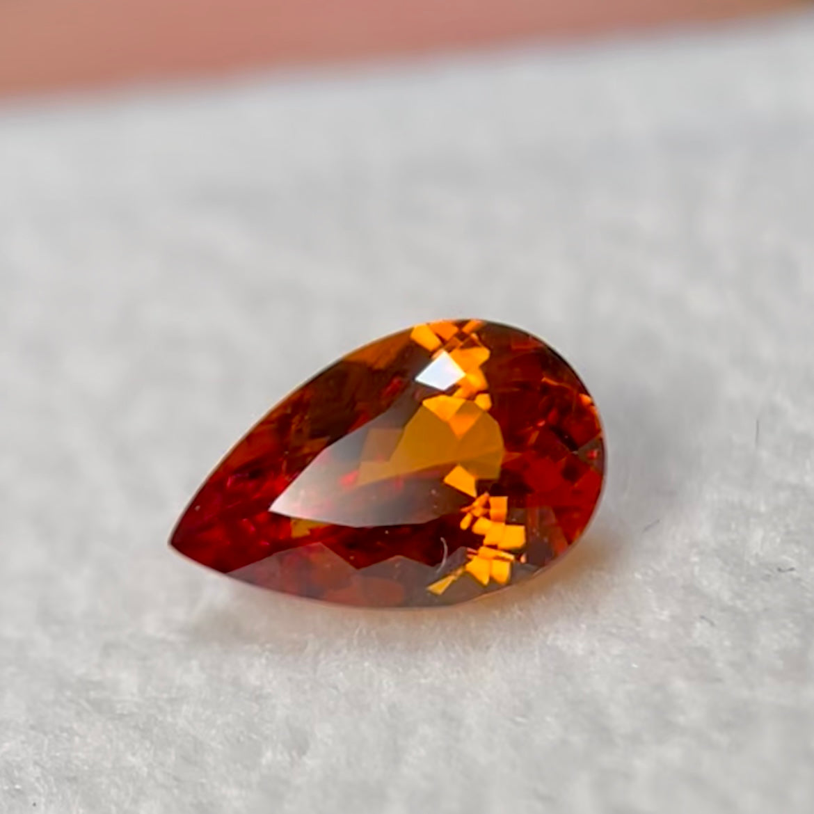 【お客様専用ページ】スペサタイトガーネット 0.98 ct、ルースケース小5個