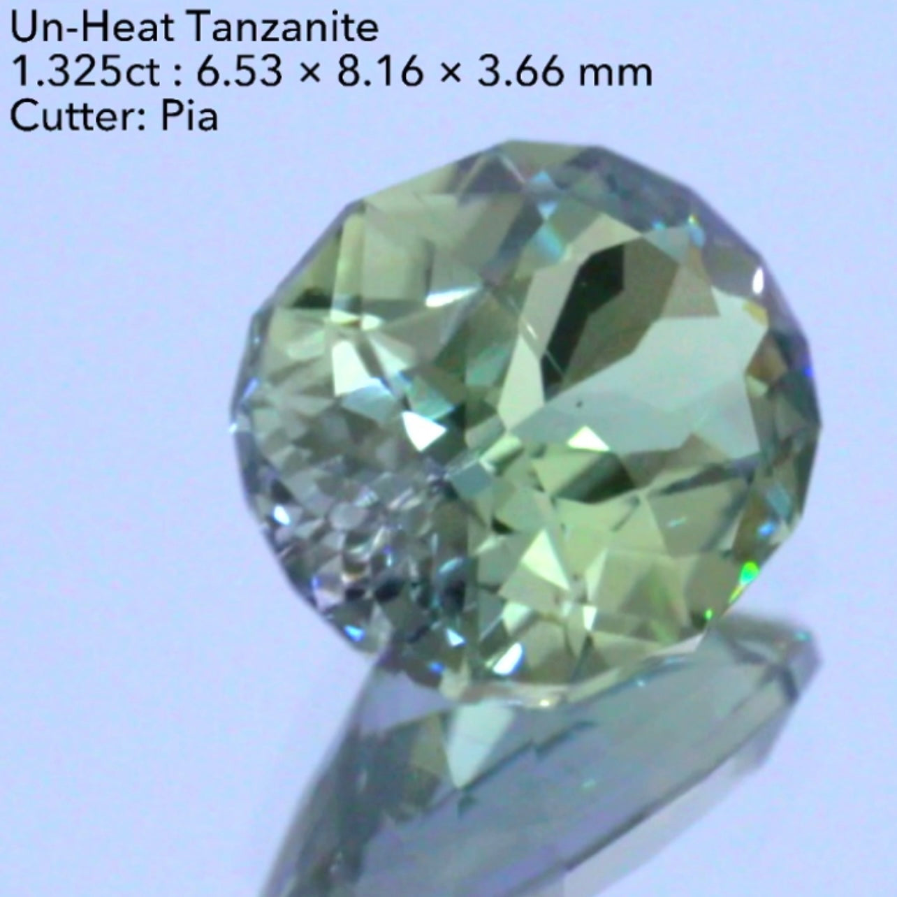 大きい面に広がる“美色グリーン”と“うるうる感”✨👍非加熱ゾイサイト(タンザナイト)1.325ct💎ピアッちゃん作品✨今なら『クーポン or ZB』のご利用もOK❗️