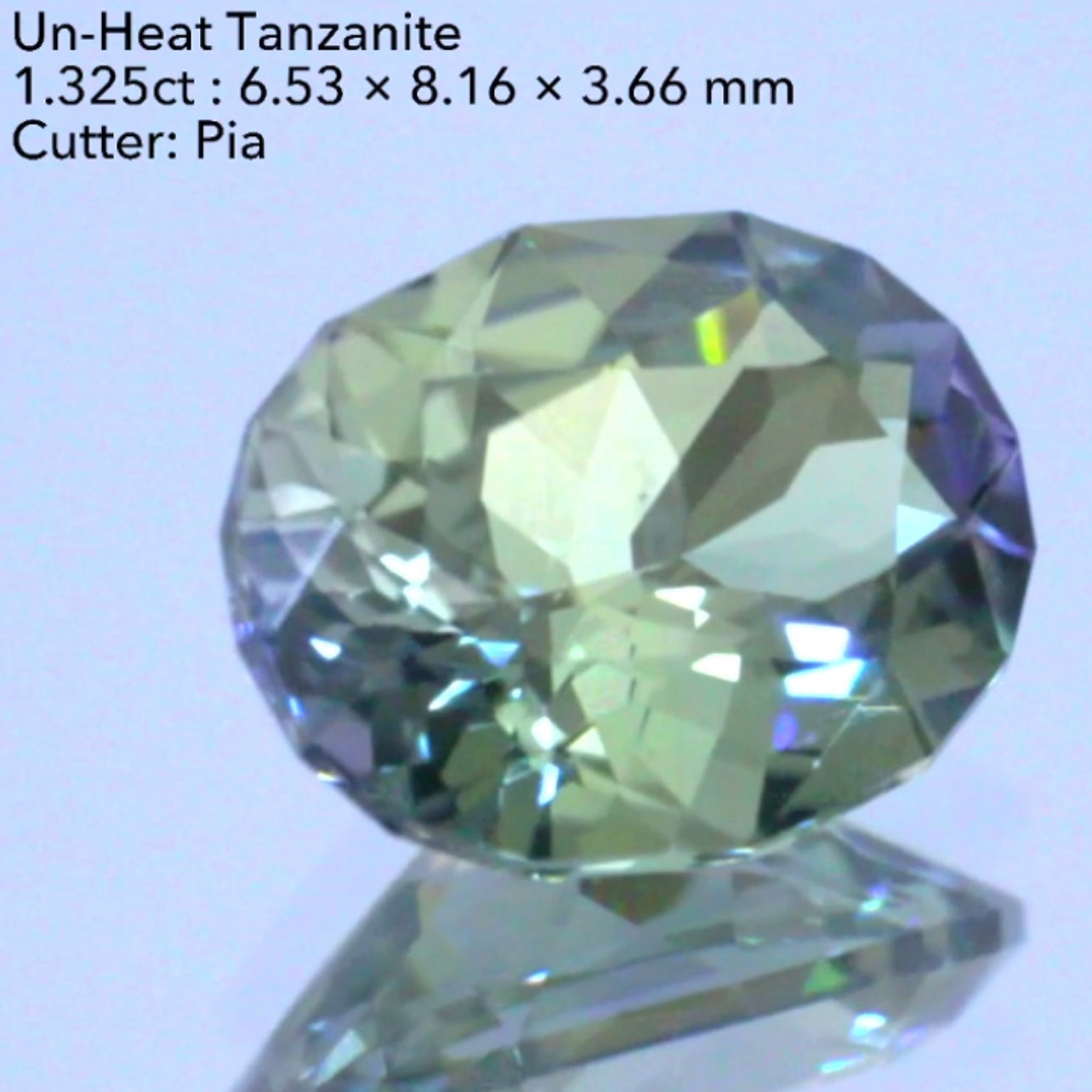 大きい面に広がる“美色グリーン”と“うるうる感”✨👍非加熱ゾイサイト(タンザナイト)1.325ct💎ピアッちゃん作品✨今なら『クーポン or ZB』のご利用もOK❗️